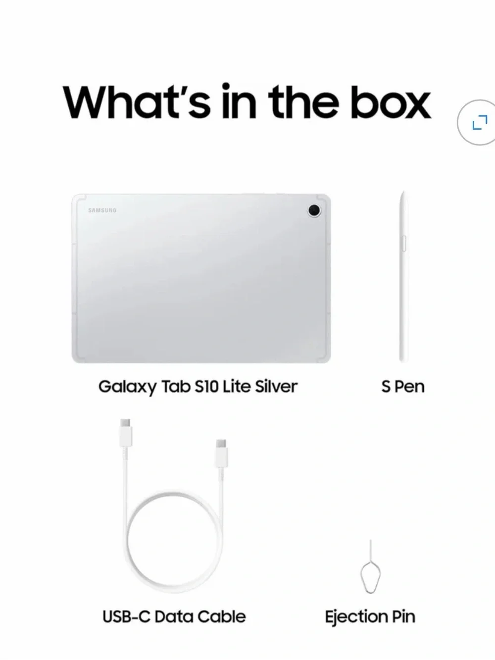 Samsung Galaxy Tab S10 Lite - White Tablet with S Pen